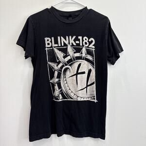 VTG Band Tee Blink-182 Concert Tour 2017 Black T-shirt Punk Grunge Smile Men’s M